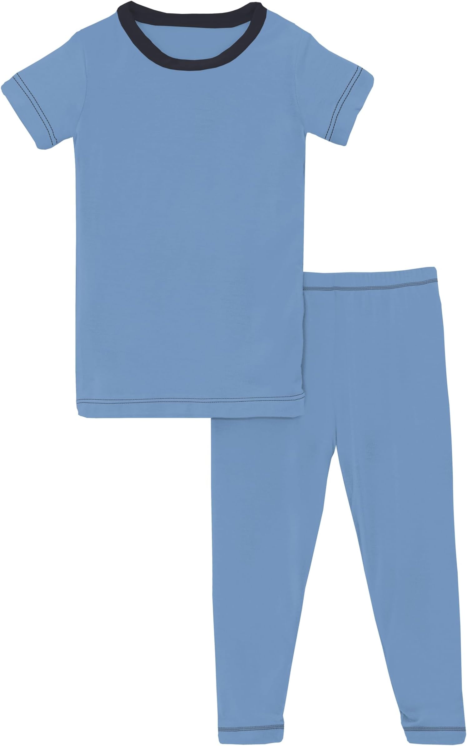 

Пижама Kickee Pants Kids Short Sleeve Pajama Set, цвет Dream Blue with Deep Space