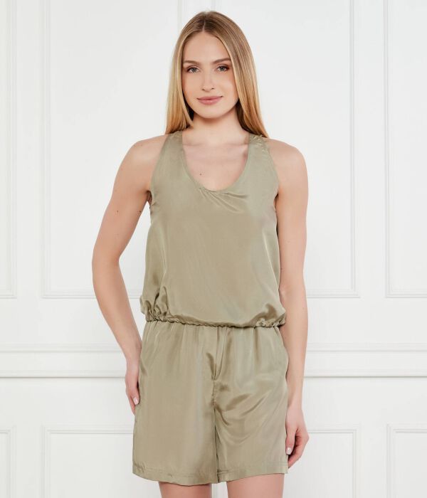 

Шелковая рубашка означает Regular fit Marella Sport, хаки