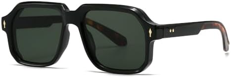 

Модные солнцезащитные очки для женщин и мужчин в стиле ретро с заклепками, современные, для вождения и отдыха на природе, защита от ультрафиолета UV400 MTZJH, Black Demi Green