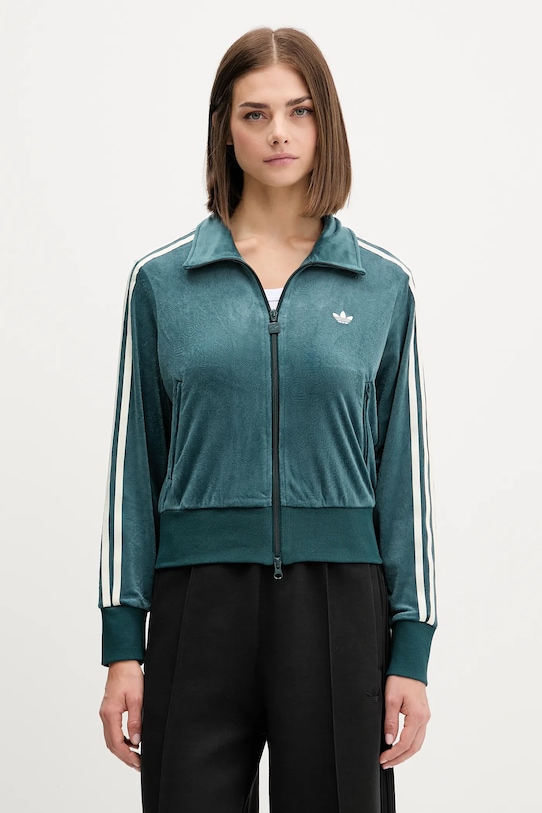 

Бархатная толстовка Fb Liberty Tt Adidas Originals, зеленый