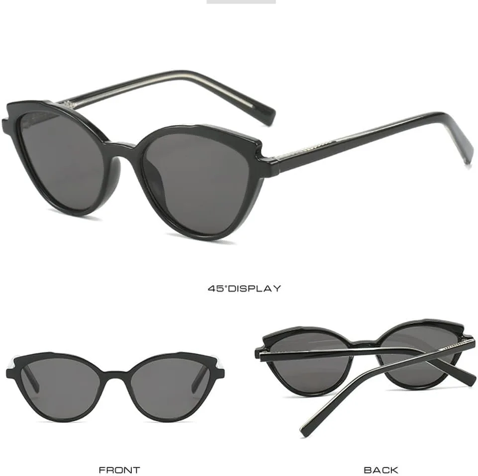 

Женские солнцезащитные очки «кошачий глаз» небольшого размера, качественные, модные, в стиле панк, солнцезащитные очки с защитой от УФ-излучения UV400 HVTVTLA, Pea