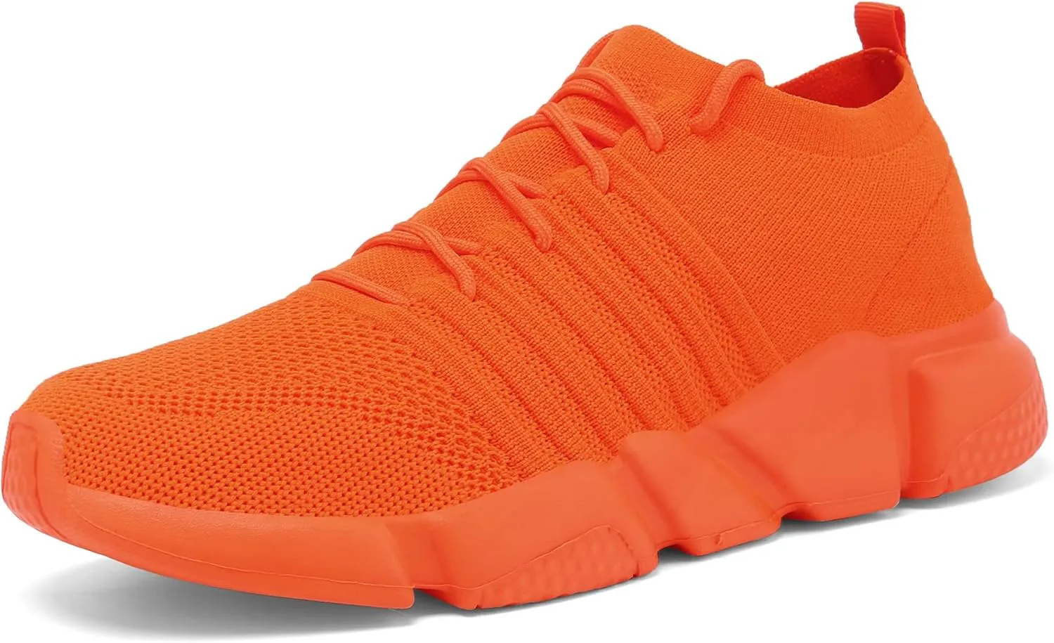 

Кроссовки GSLMOLN для мужчин и женщин, мода, унисекс, без шнурков, с носком из трикотажа, мягкой подошвой, дышащие, легкие, повседневные для ходьбы, оранжевый