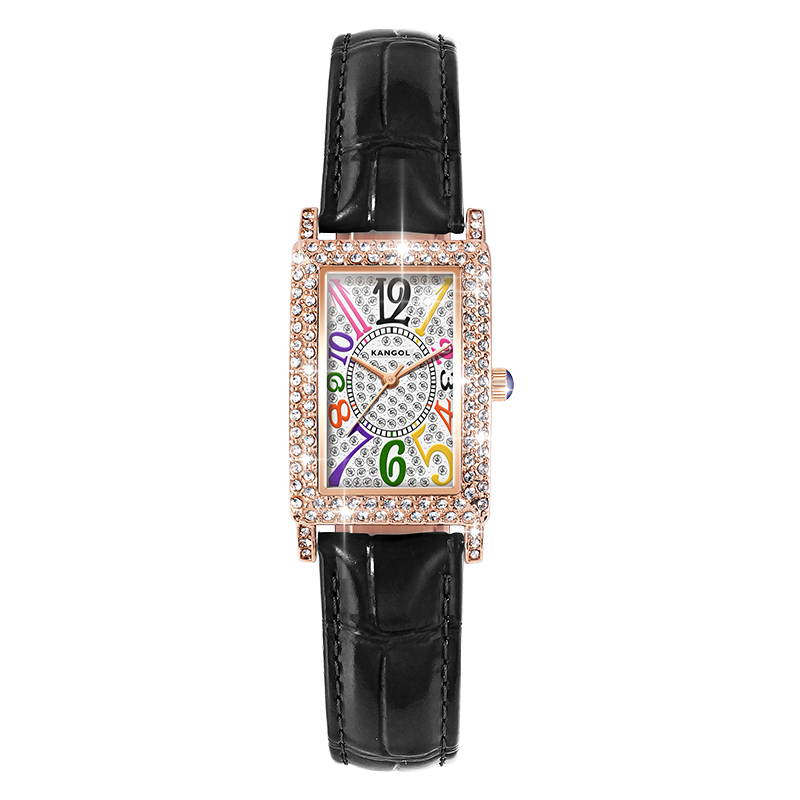 

KANGOL Часы Women's Watch, Black Strap White Dial[Custom Box+Starry Sky Dial]