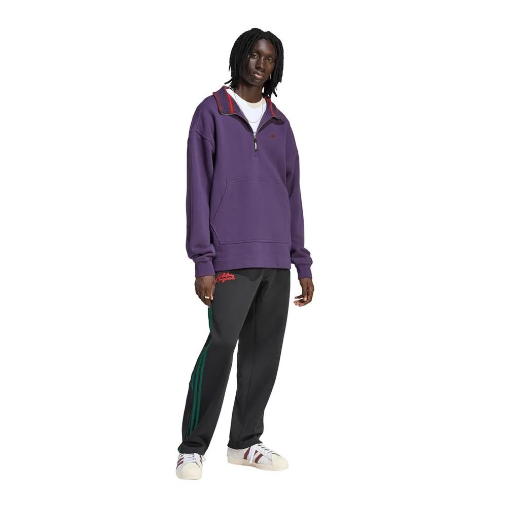 Толстовка adidas Originals 90s Alternative Sport Graphic Fleece с застежкой-молнией до середины груди, фиолетовый — фото 4
