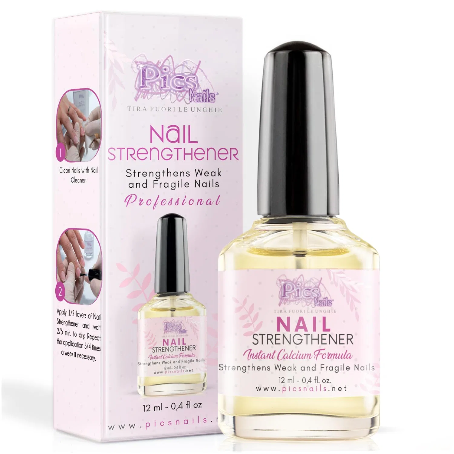 Укрепитель для ногтей Instant Calcium от Pics Nails, 12 мл Pics Nails