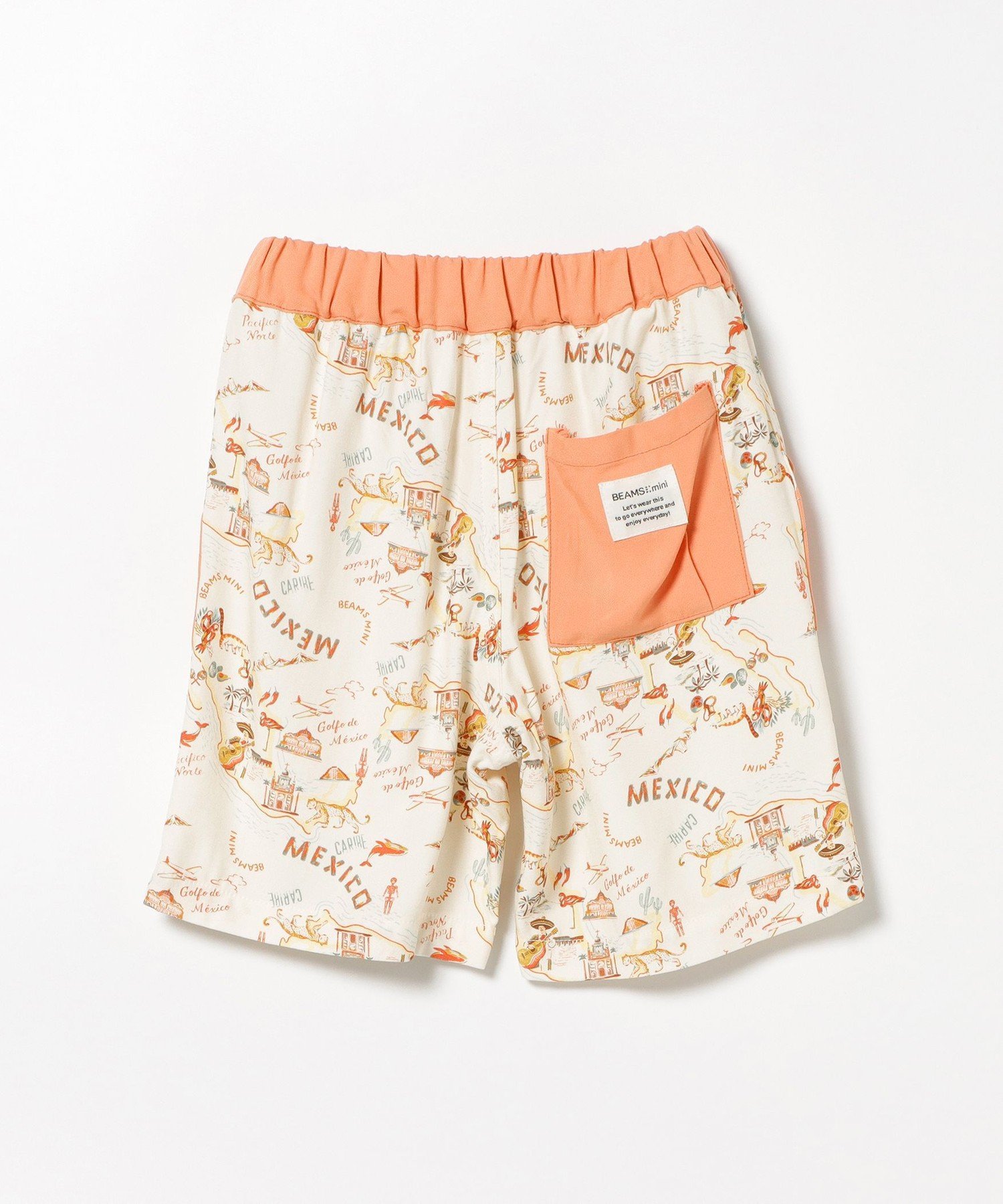 Охлаждающие шорты с мексиканским принтом (90-150 см) BEAMS mini, ORANGE — фото 2