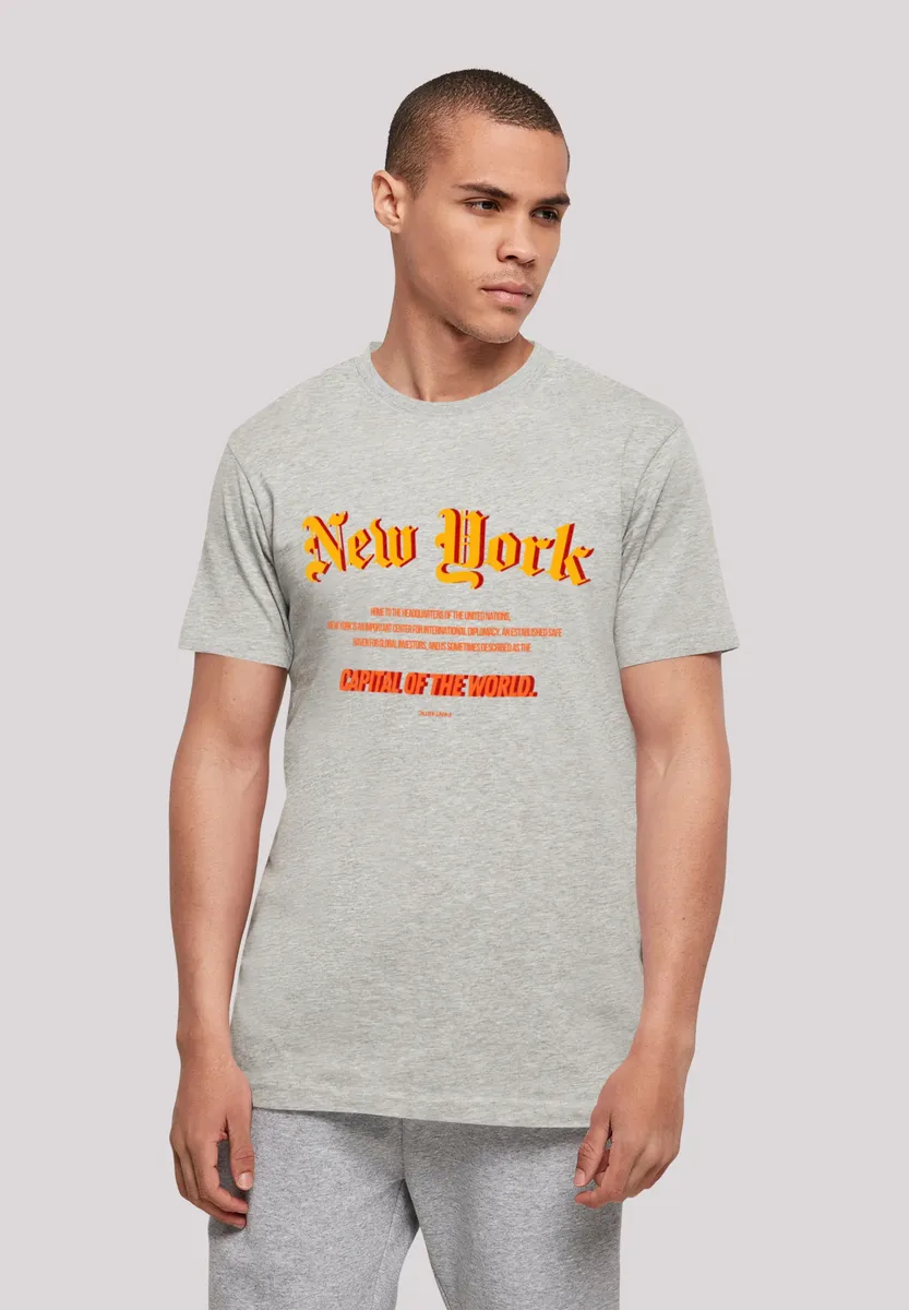 

F4NT4STIC Футболка "New York TEE UNISEX", принт, серый