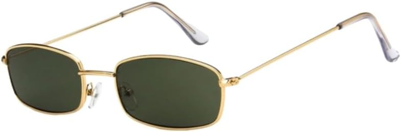 

Классические винтажные прямоугольные солнцезащитные очки для женщин, ретро-очки, цветные зеркальные солнцезащитные очки для женщин, квадратные солнцезащитные очки для водителя UJNHGQ, Gold G15