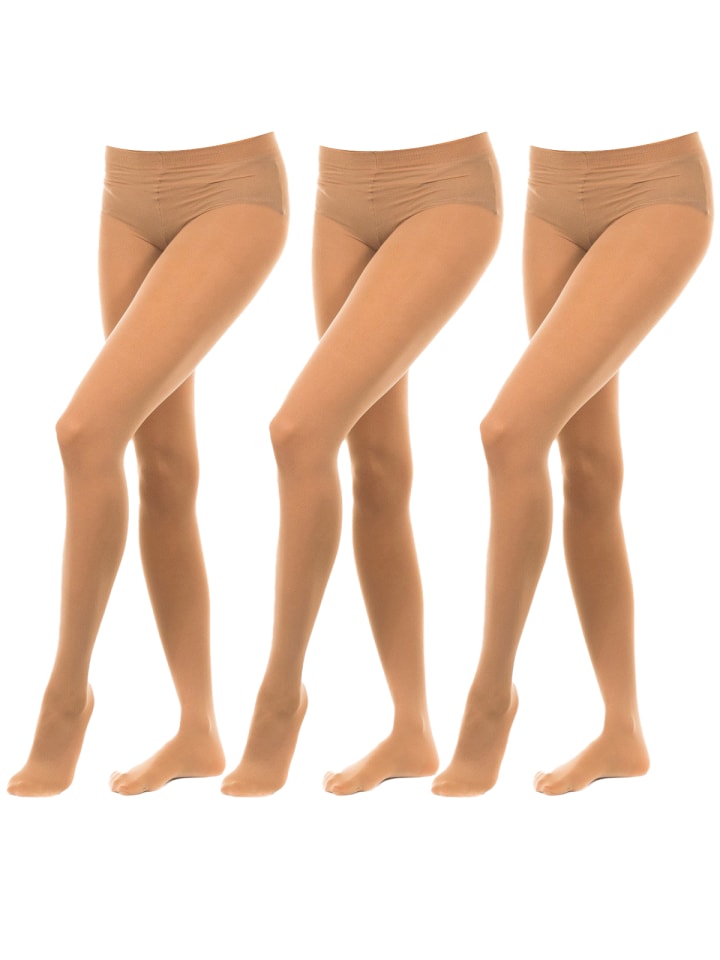 

Vignoni Комплект из 3 штук: колготки бежевого цвета