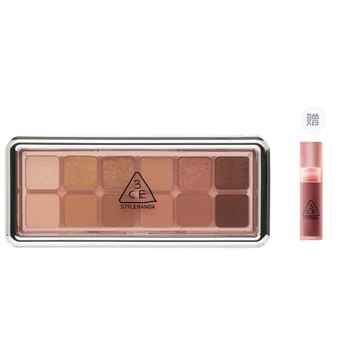 

Палетка теней для век twelve color, палитра earth tone, легко растушевывается, матовые и перламутровые оттенки 3CE