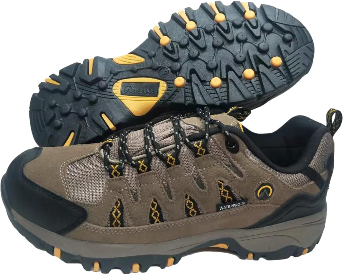 

Мужские водонепроницаемые туристические кроссовки Nevados Ron, Легкие для троп, прогулок и летнего отдыха на природе, Удобные с мемори-пеной, Прочная подошва из карбоновой резины, Taupe