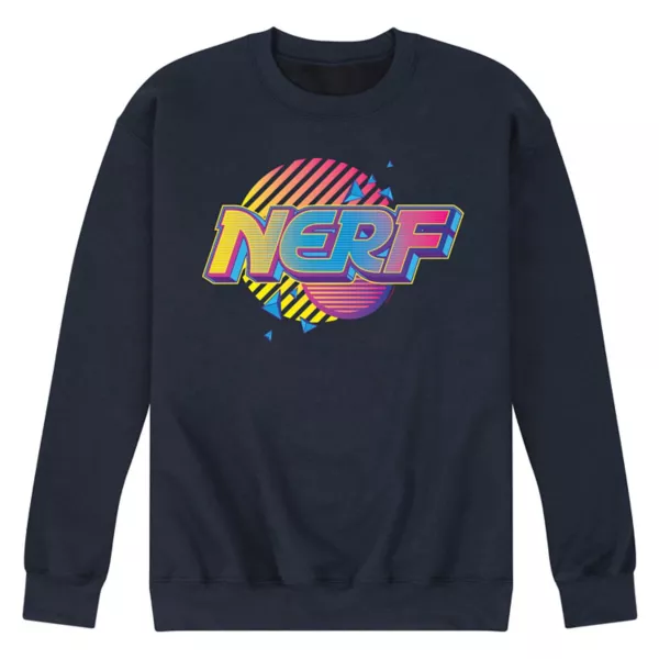 

Мужской флисовый свитер в стиле 90-х Nerf, синий