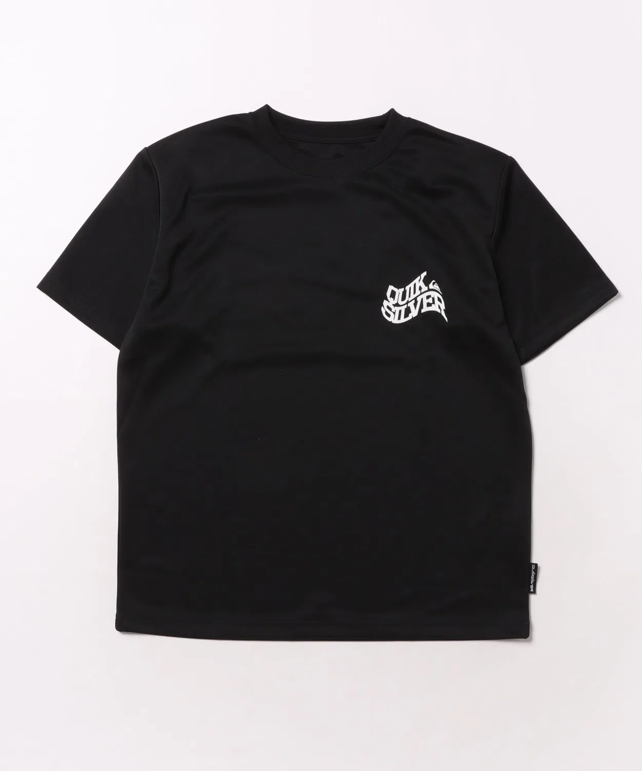 Футболка детская Quiksilver Bend Logo SS Youth с принтом, хлопок, черная