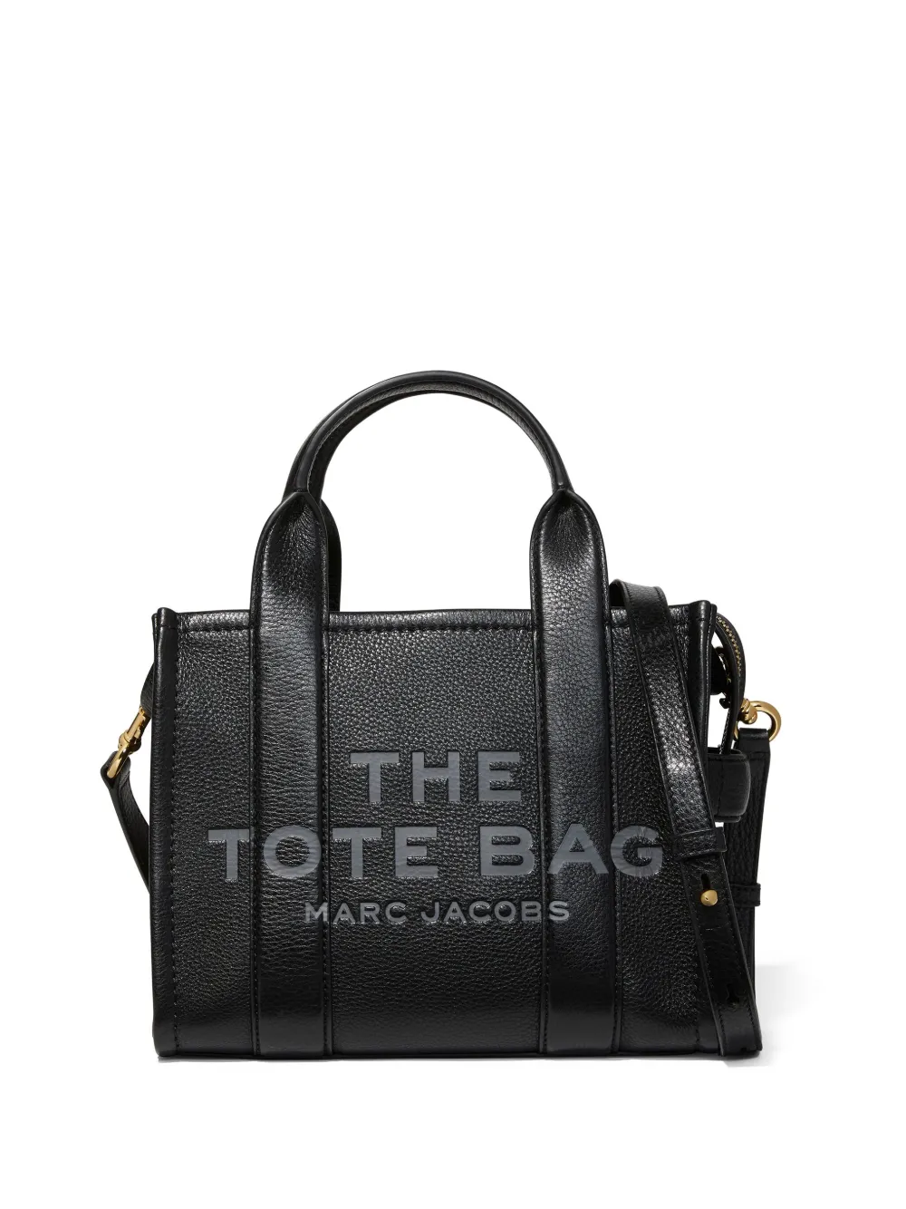 

Маленькая сумка The Leather Tote MARC JACOBS, черный