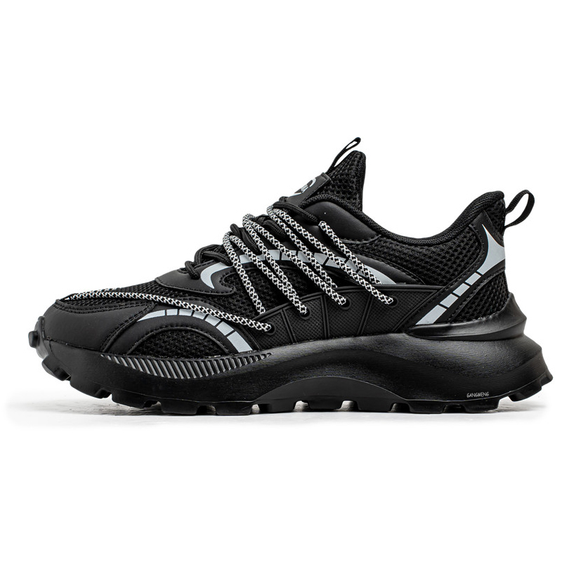 

Hong Kong Meng Скользоустойчивые дышащие утепленные низкие массивные кроссовки мужские бежево-голубые, цвет Beige Blue