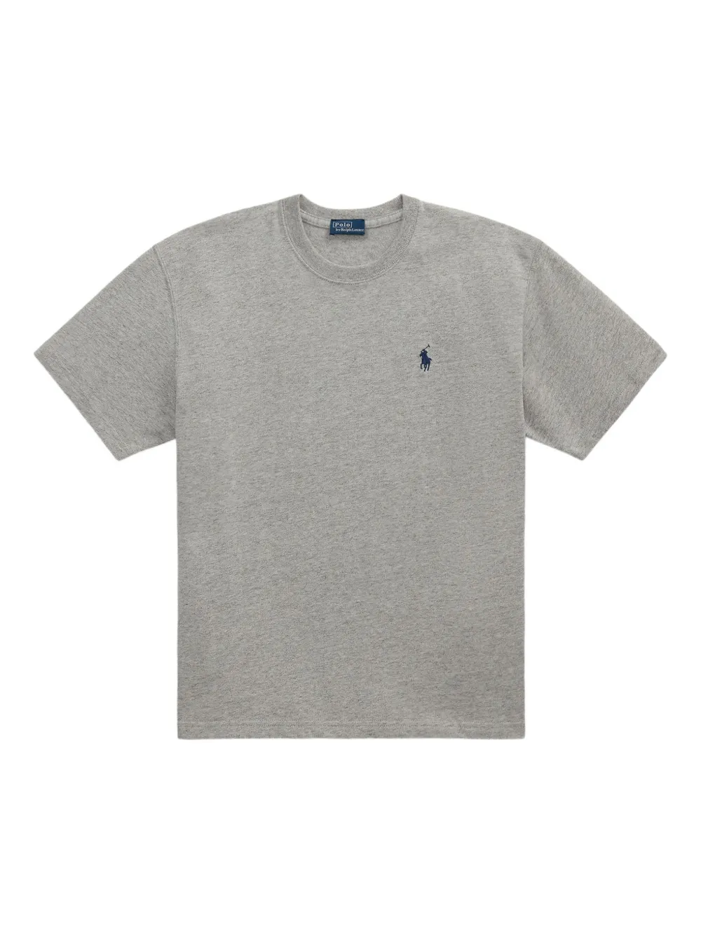 

Футболка с вышитым логотипом POLO RALPH LAUREN, серый