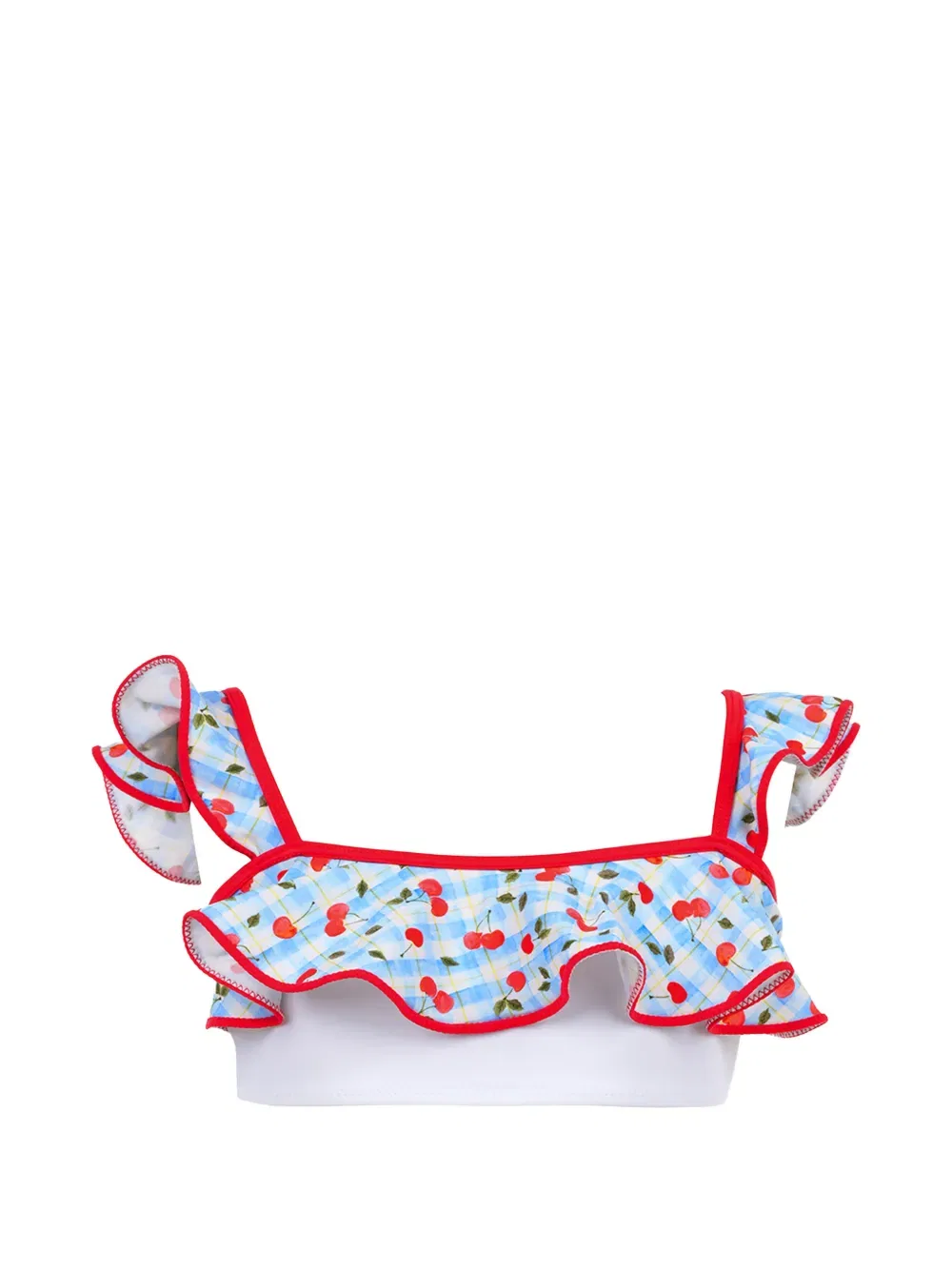 Бикини Zola с оборками и вишневым принтом Nessi Byrd Kids, синий — фото 3