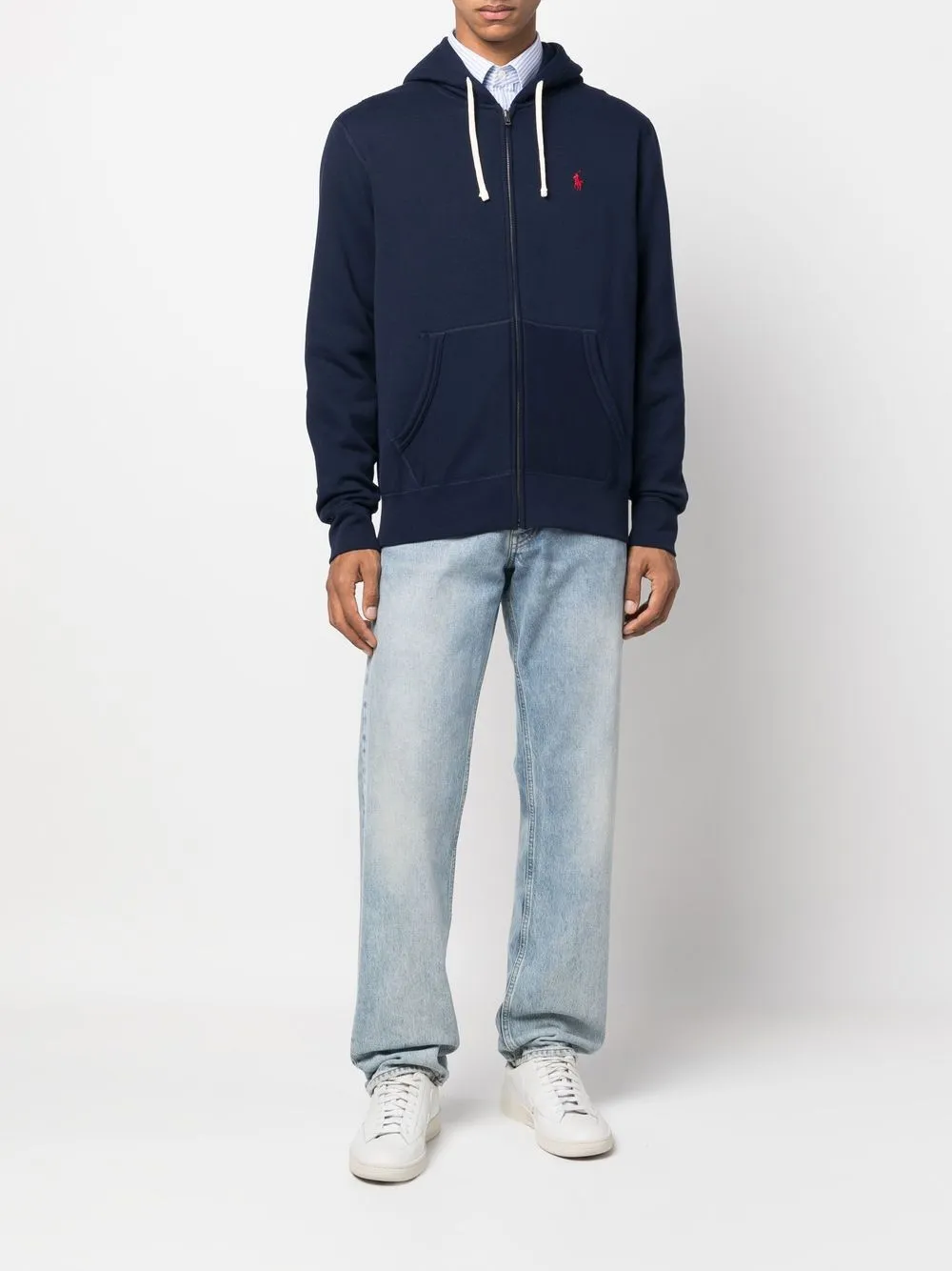 Худи The RL на молнии POLO RALPH LAUREN, синий — фото 2