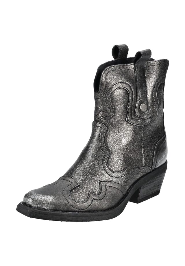 Кожаные ботильоны Steve Madden, серебряный