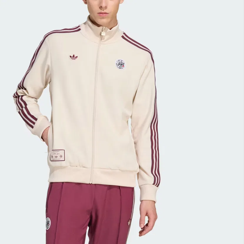 Свитшот Adidas Originals x Ajax Amsterdam бежевый — фото 2