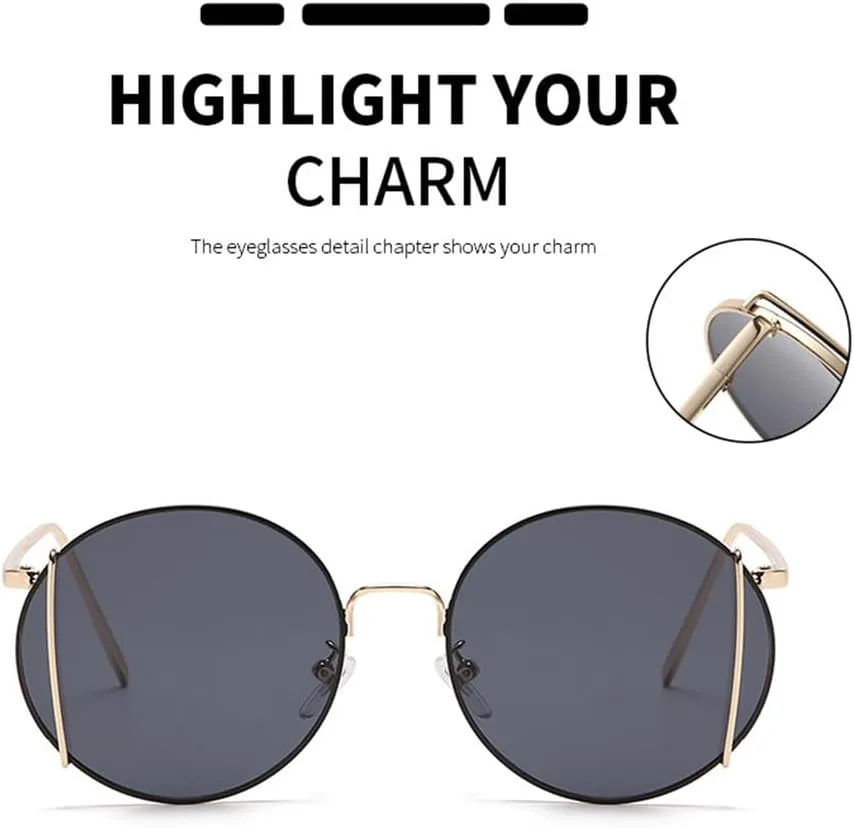 

Овальные солнцезащитные очки для женщин и мужчин, оправа из металлического сплава, линзы из полимерного материала, защита от ультрафиолета UV400 HCPIHF, C1