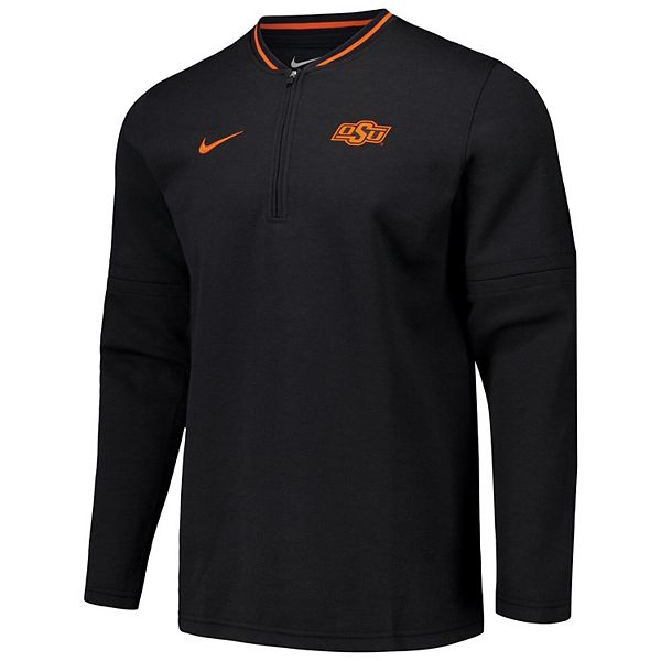 Мужская черная куртка Oklahoma State Cowboys Coaches quarter-zip Nike — фото 3