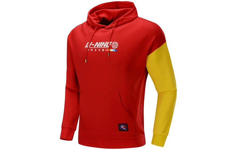 

Спортивная модная коллекция толстовка мужская красная Lining, красный