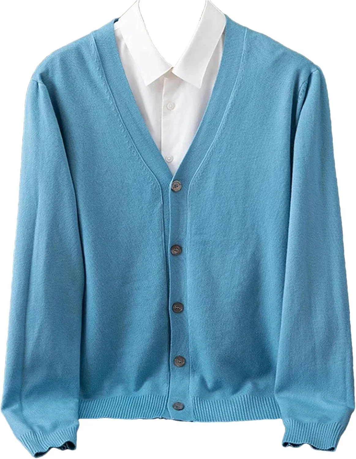 

Мужской теплый кардиган V-образного выреза