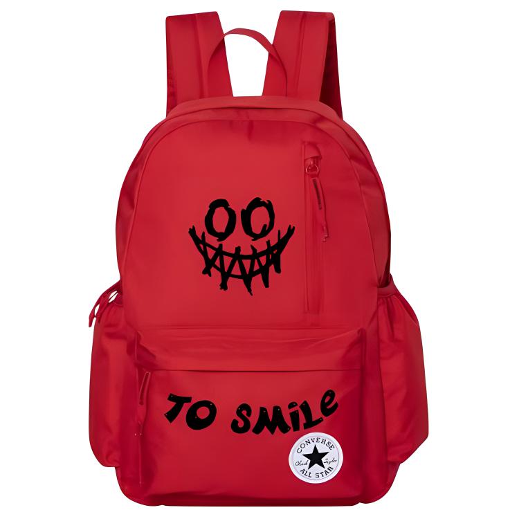 

Converse Полиэстеровый рюкзак обычный унисекс красный, Demon Smile