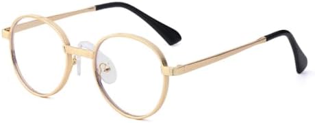 

Панк-очки 2027 года для женщин и мужчин, винтажные круглые очки для вождения, мужские солнцезащитные очки UV400, качественные очки для путешествий MTZJH, C07-gold Clear