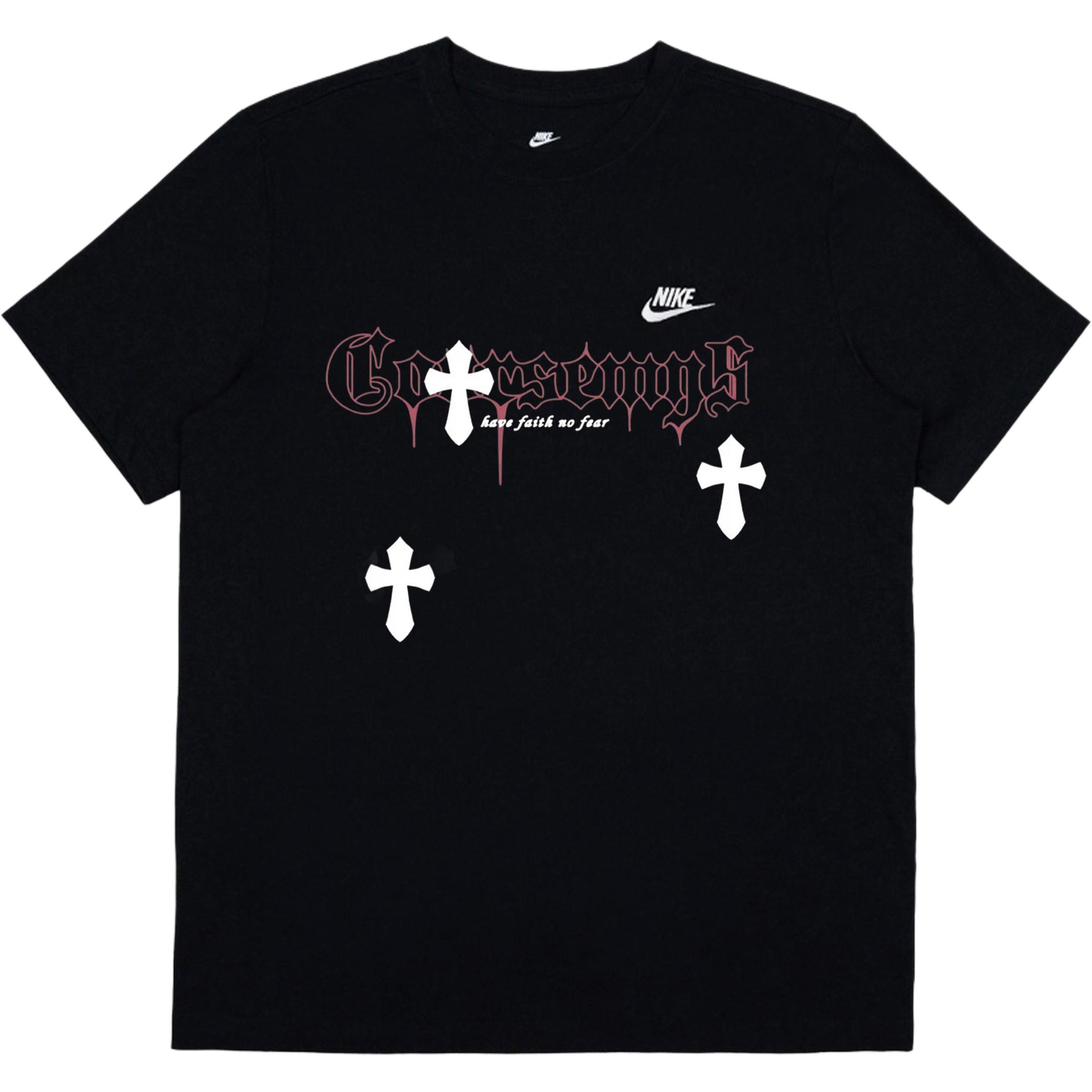 

Летняя футболка с коротким рукавом Unisex Nike, черный