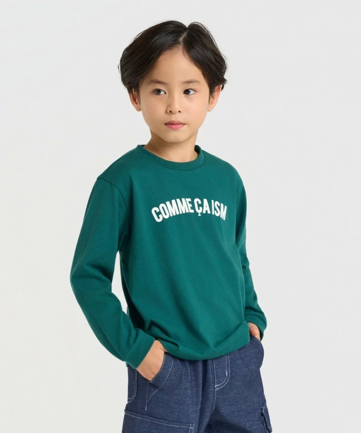 Футболка с длинными рукавами "Цвета Японии" Comme Ca Ism, Blue seaweed brown (green)