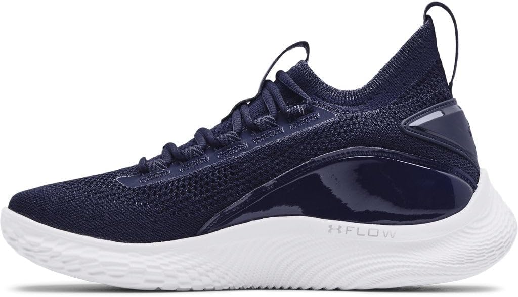 Мужские баскетбольные кроссовки Under Armour Curry 8, темно-синий/белый — фото 3