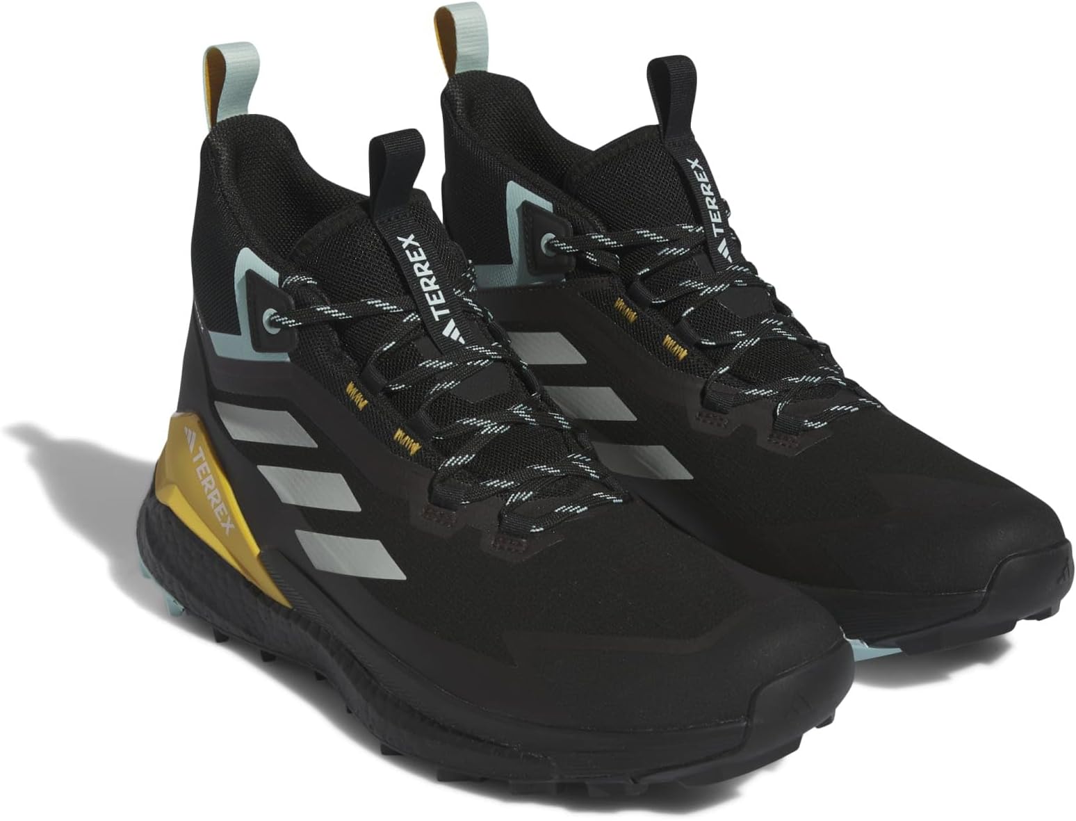 

Ботинки adidas Outdoor Terrex Free Hiker 2 GTX, цвет Core Black/Wonder Silver/Semi Flash Aqua
