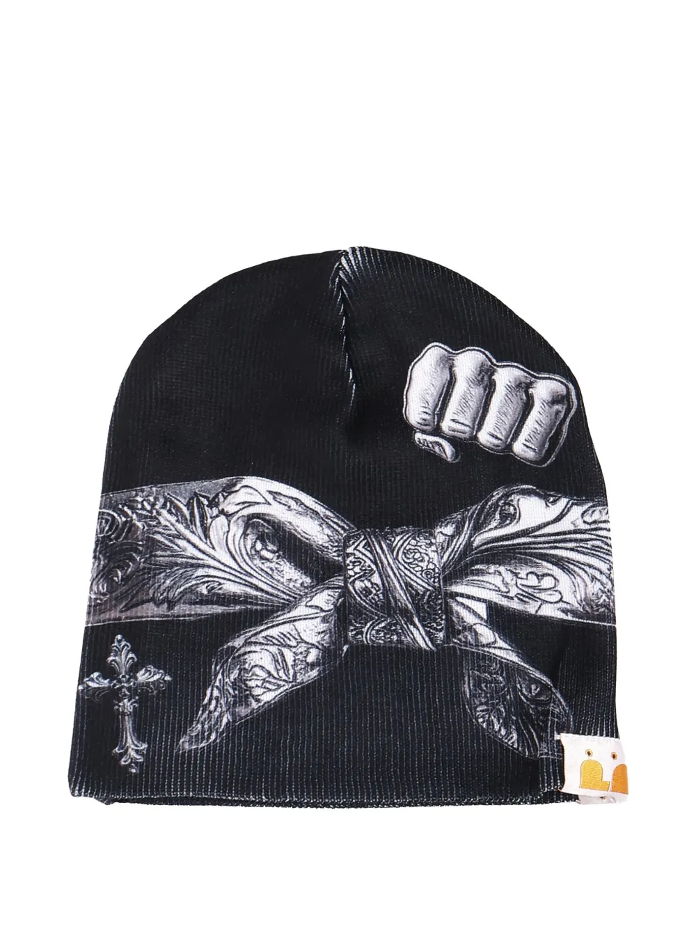 

Шапка с принтом в виде завязанной банданы PDF CHANNEL, черный