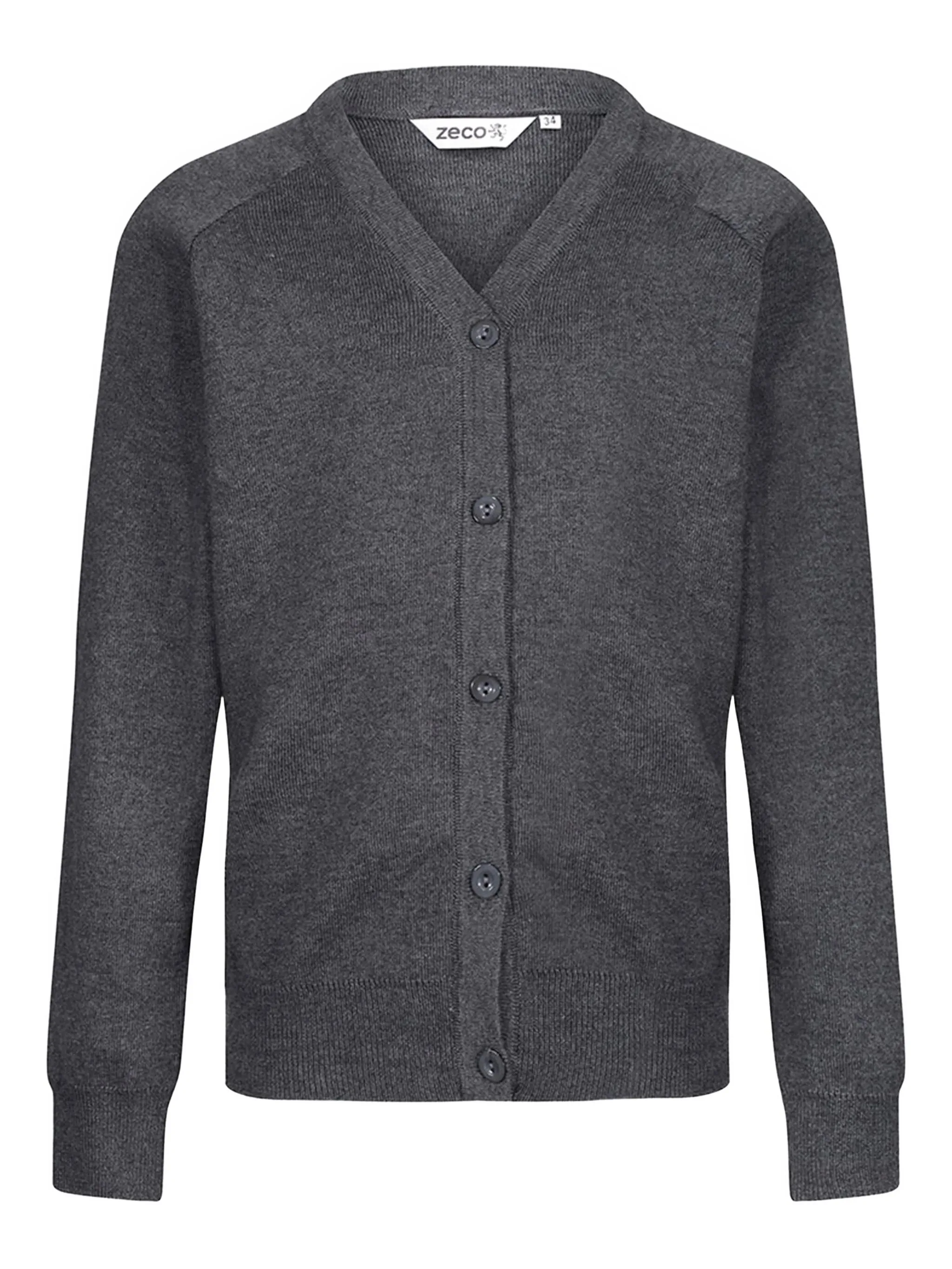 

Кардиган с V-образным вырезом Zeco Schoolwear Kids, серый