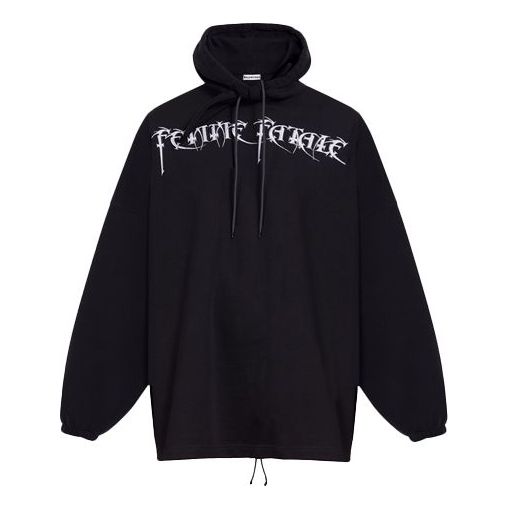 

Худи Balenciaga Femme Fatale Oversized Hoodie'Black', черный