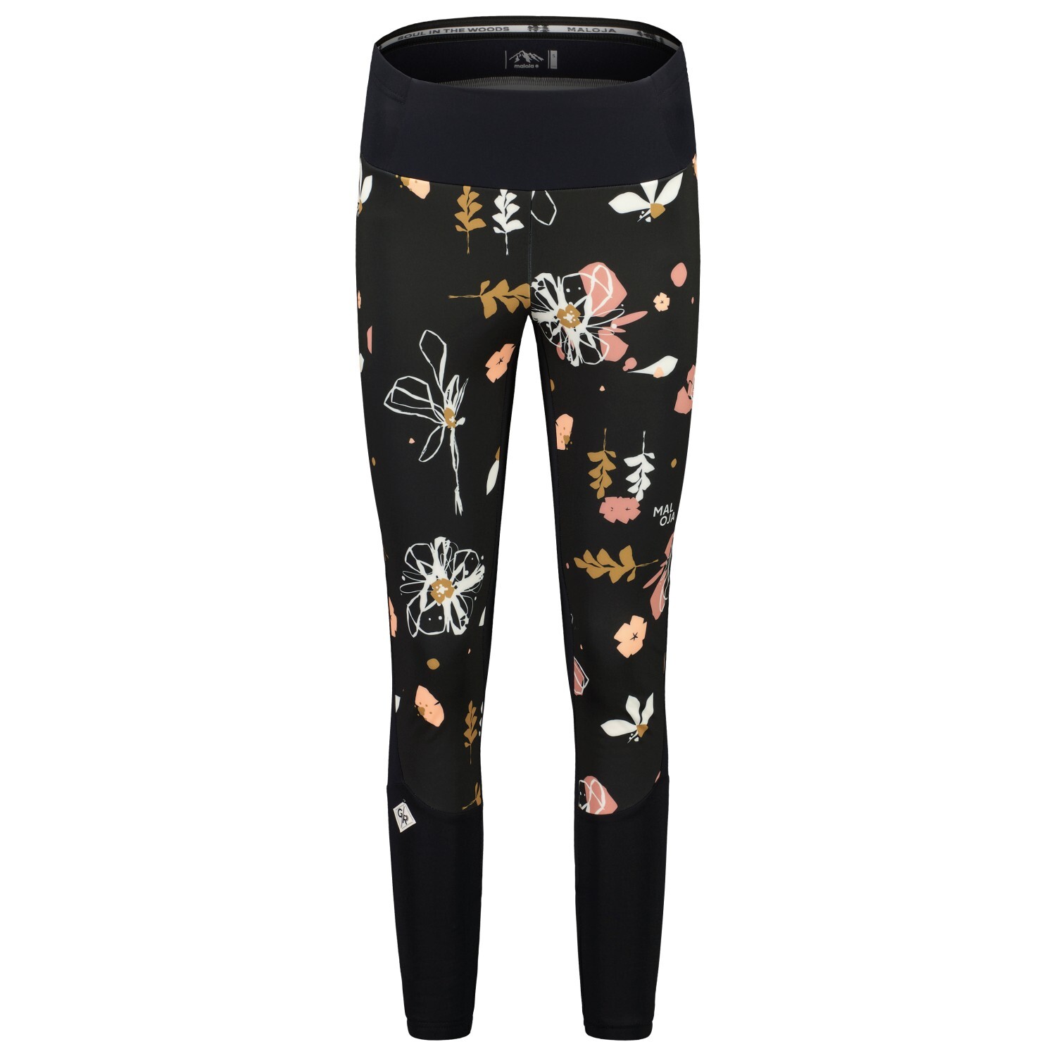 

Тайтсы Maloja RaukeM., цвет Deep Black Flora