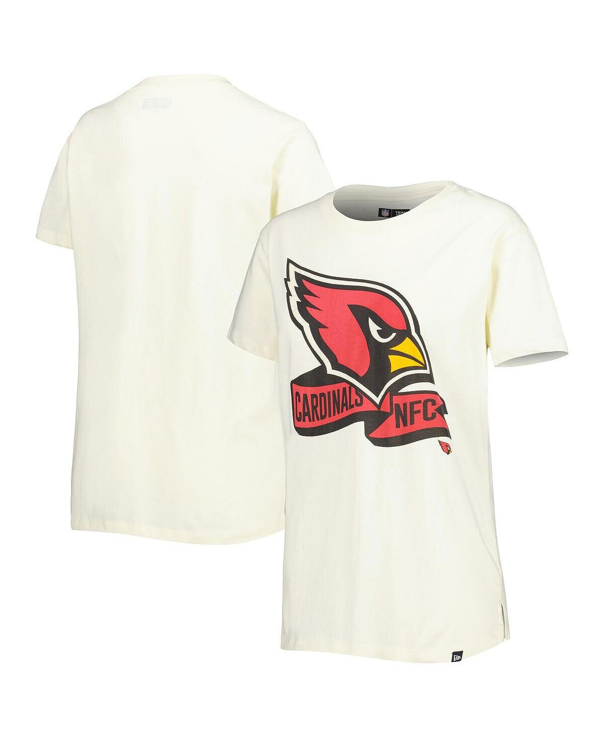 

Женская кремовая футболка Arizona Cardinals Chrome с боковой линией New Era, Бежевый, Женская кремовая футболка Arizona Cardinals Chrome с боковой линией New Era