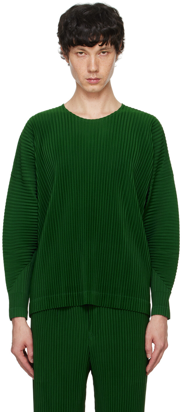 

Футболка с длинным рукавом Green Monthly Colors August HOMME PLISSe ISSEY MIYAKE