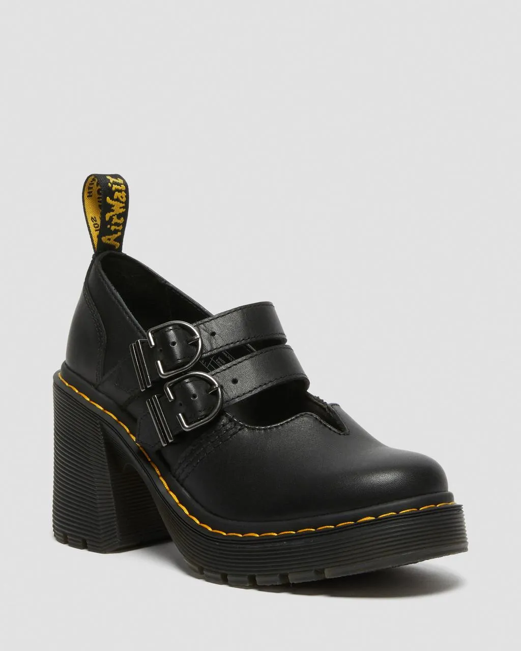 Dr. Martens Eviee Sendal Кожаные туфли на каблуке, цвет Black — Sendal
