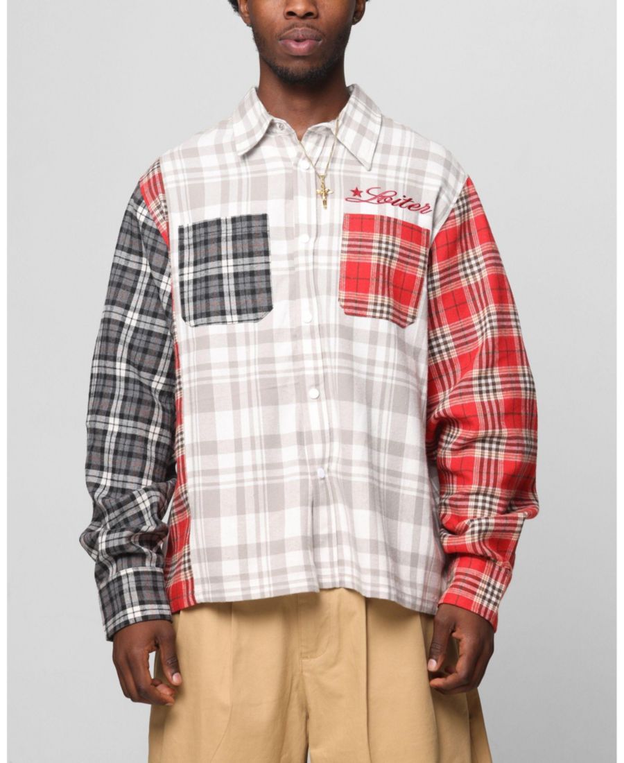 

Мужская многослойная фланелевая рубашка Loiter mnml, No Color