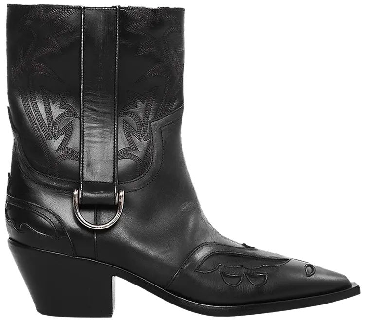 

Обрезанные ковбойские ботинки Enfants Riches Déprimés, цвет "Синий"