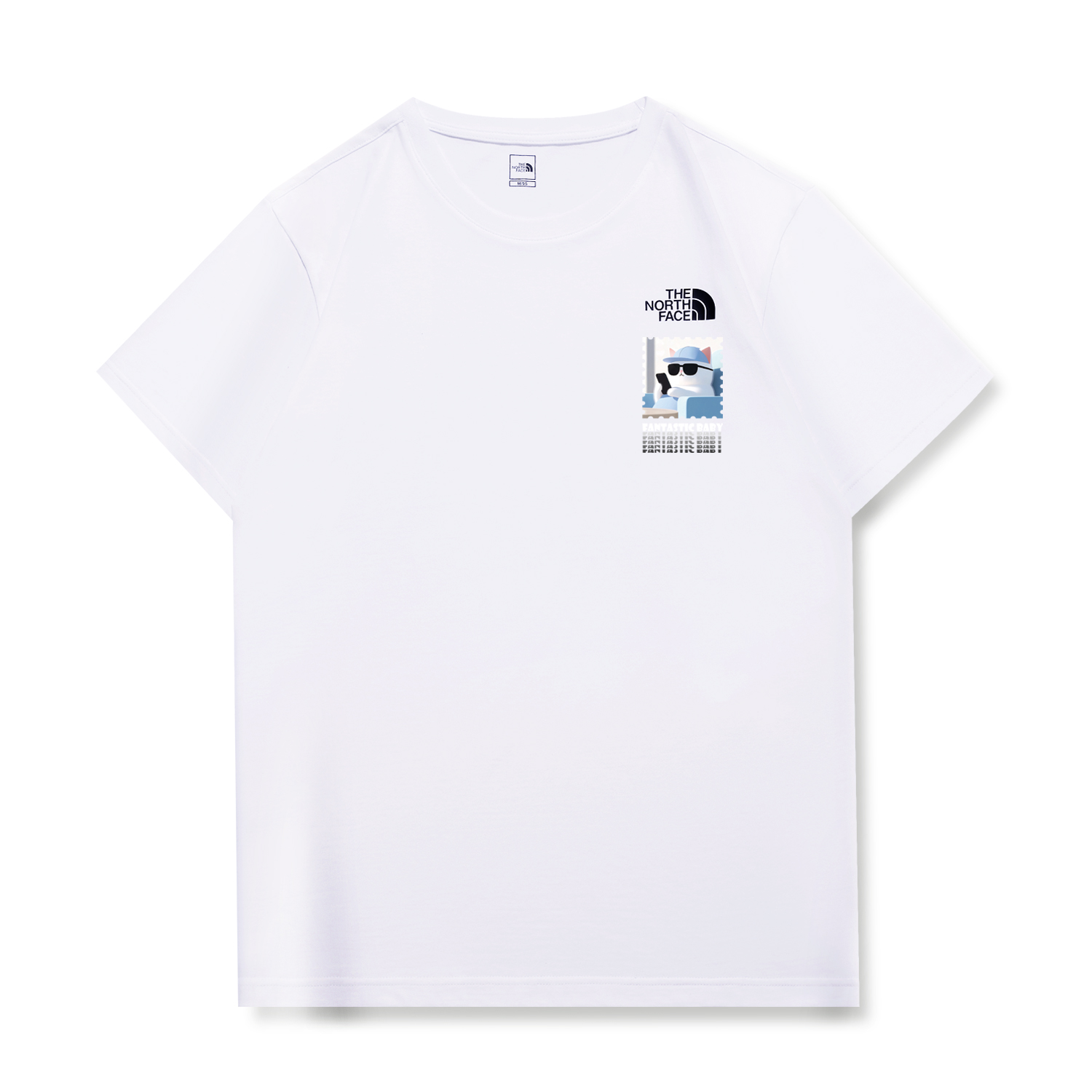 

THE NORTH FACE Футболка унисекс белая, Белый, THE NORTH FACE Футболка унисекс белая