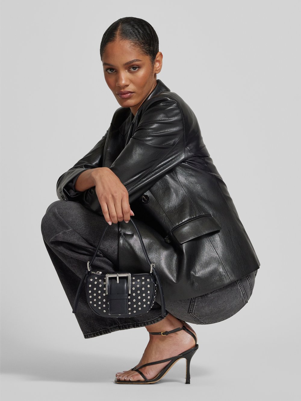 

Сумочка со стразами, модель 'BAXIS' Steve Madden, черный