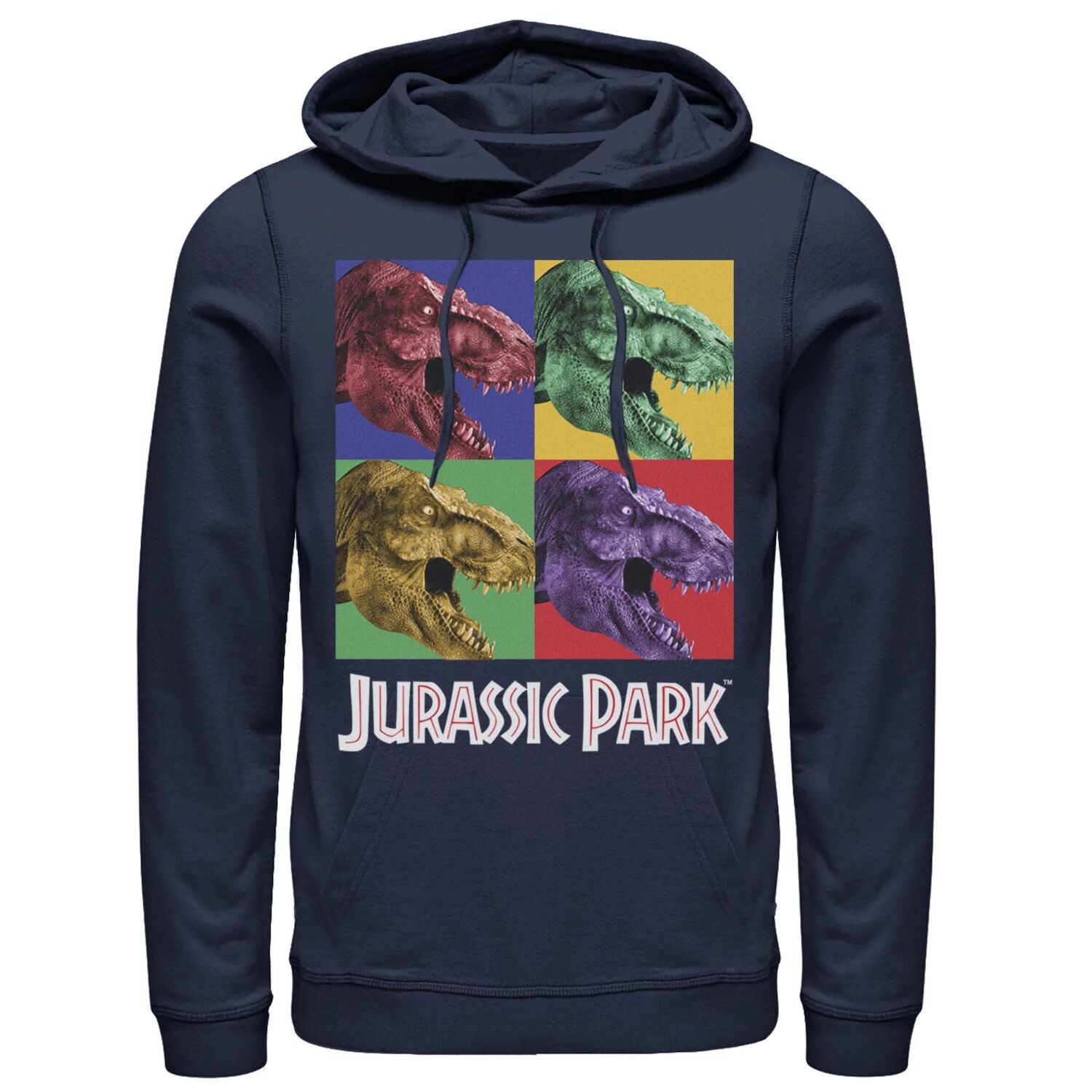 

Мужская толстовка в стиле поп-арт с парком юрского периода Four Square Dino, Blue Licensed Character, синий
