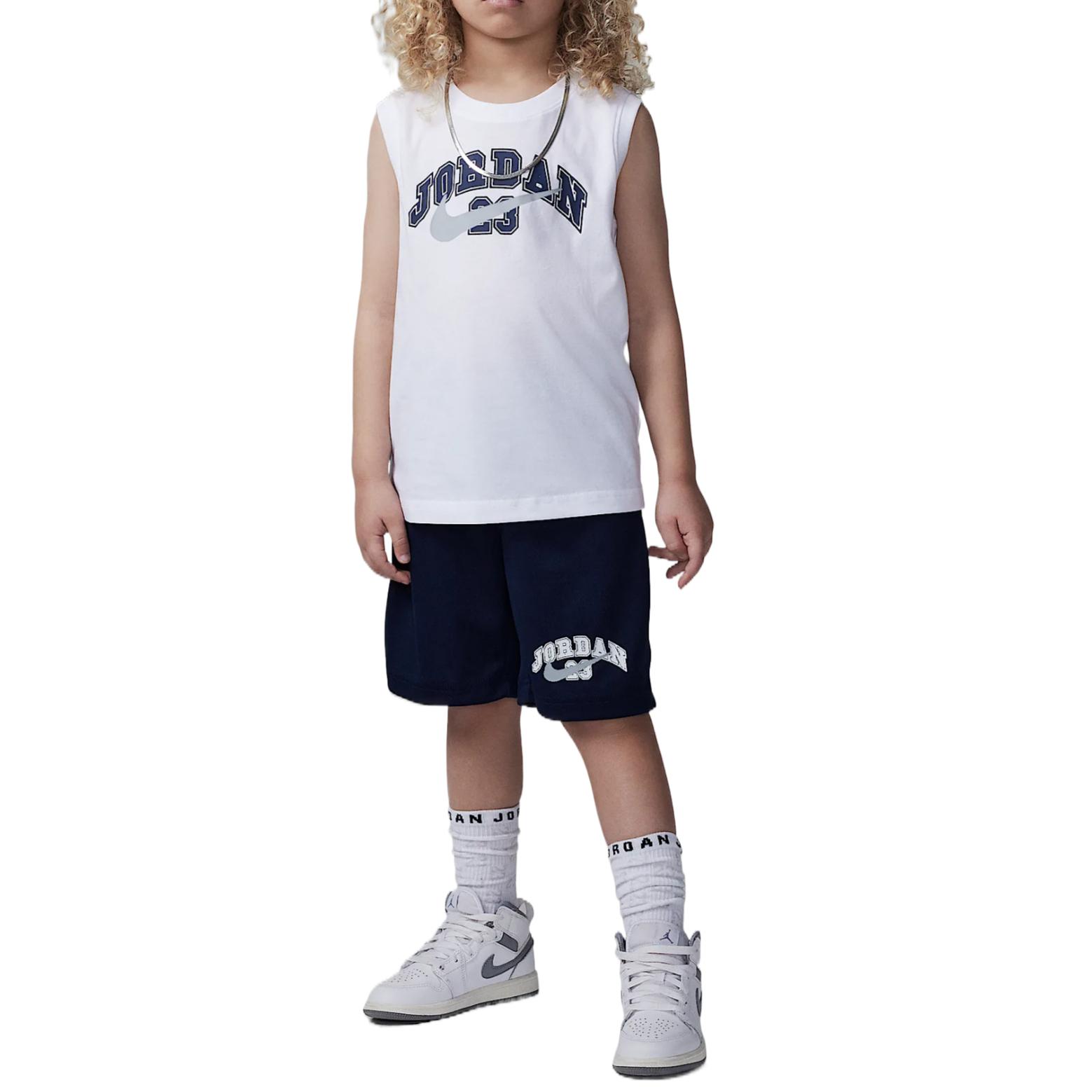 Jordan Повседневный спортивный костюм MVP23, темно-синий, для детей 3-7 лет