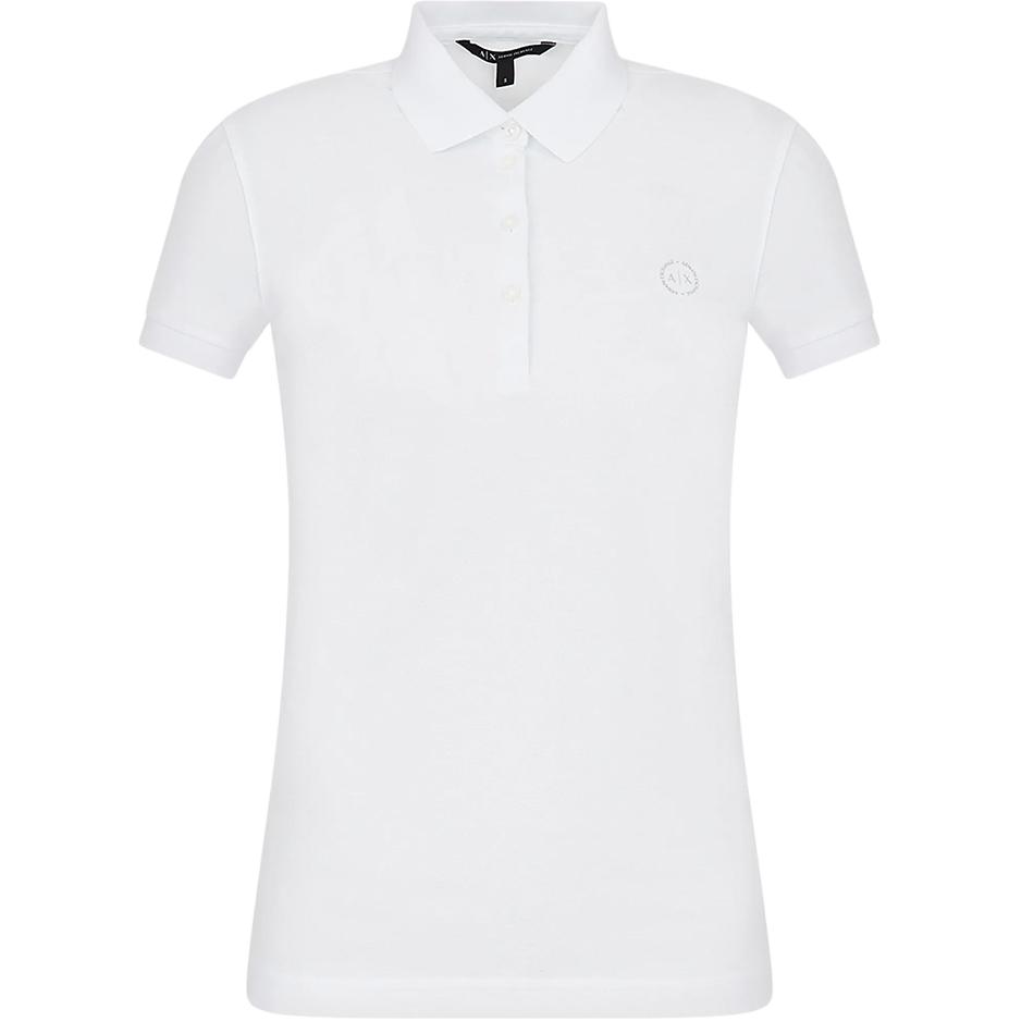 

ARMANI EXCHANGE Женская рубашка-поло AE SS24, белая