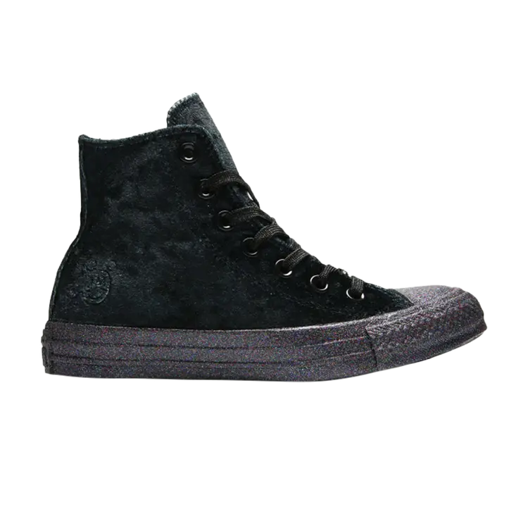 

Кроссовки Converse Miley Cyrus x Wmns Chuck Taylor All Star Hi 'Black Silver', черный