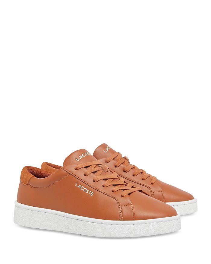Мужские кроссовки Court Derby Lacoste, коричневый/бежевый — фото 2